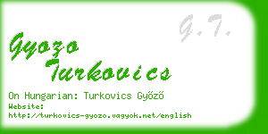 gyozo turkovics business card